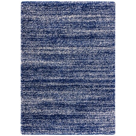 Safavieh 9 x 12 ft. Hudson Shag Vintage Rectangle Power Loomed Rug - Navy & Ivory SGH295N-9